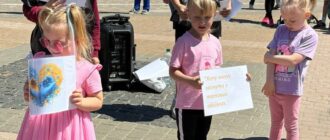 "Дітям потрібні батьки": у Броварах відбулася акція на підтримку полонених та безвісти зниклих воїнів