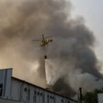 Атака по Києву: залучили авіацію, щоб загасити пожежу в Оболонському районі