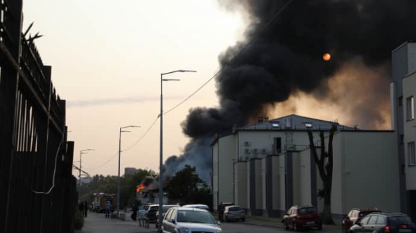 Поліцейські показали кадри удару "Шахедів" у Києві
