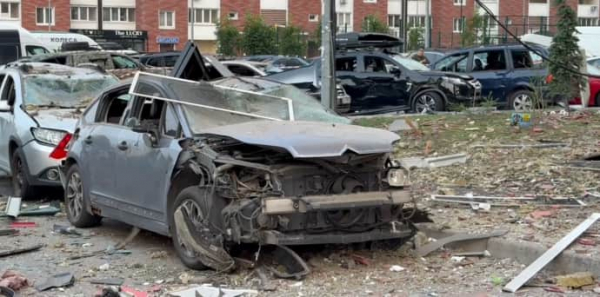 Київ перебував під масованою атакою російських БпЛА і балістики: вирували пожежі, 4 постраждалих