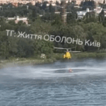 В Киеве задействовали вертолет для ликвидации последствий