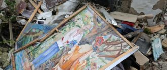 Вцілілі твори і фрагменти архівів: під час розбору зруйнованої росіянами будівлі Академії Бойчука знайшли цінні роботи