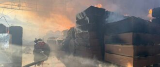 РФ вночі атакувала безпілотниками Київщину: виникла масштабна пожежа на території підприємства