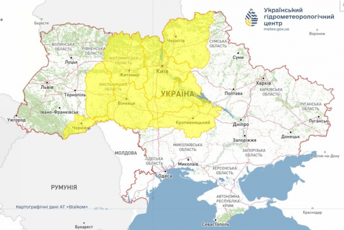 Прогноз погоды в Киеве и Украине на 6 августа от Укргидрометцентра
