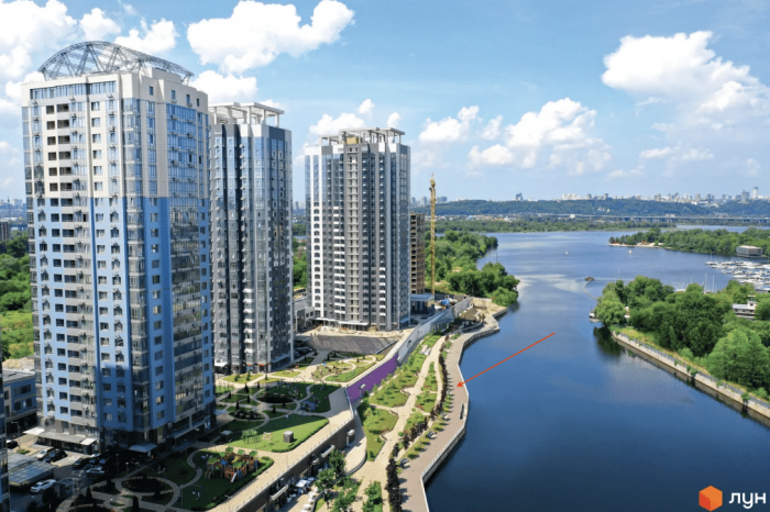 Набережная ЖК RiverStone по решению суда должна быть доступна всем киевлянам