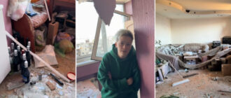 "Шампанское уцелело, а моя менталка — нет": киевлянка показала видео попадания "Шахеда" в ее квартиру