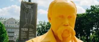 У Києві встановили пʼятиметровий бюст Шевченка — інсталяцію, з якої можна перенестися до пам'ятників поету в 37 країнах