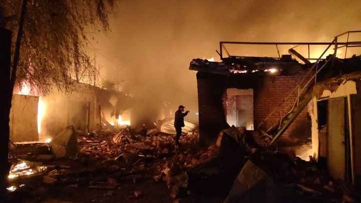 Пожежі на підприємстві та гаражному кооперативі: що відомо про наслідки атаки по Білій Церкві