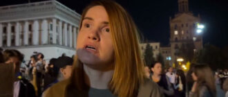 "Розыск всех СЗЧ и жесткое наказание": Безуглая пришла на митинг в Киеве и высказалась о требованиях (фото)