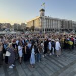 У центрі Києва попрощалися із нардепом Парубієм