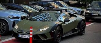 В Киеве заметили уникальный внедорожный суперкар Lamborghini Huracan Sterrato