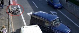 Водій Mercedes побив велосипедиста у Києві через зауваження про паркування