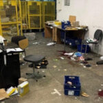 З'явилися фото з місця вибуху на Укрпошті