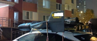 У Києві чоловік перевозив "шахед" на даху авто