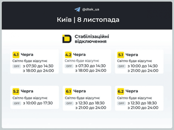 У Києві оновили графіки відключення світла: що відомо
У Києві оновили графіки відключення світла: що відомо