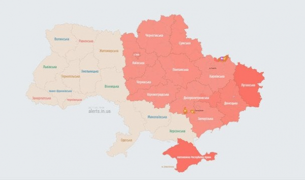 У Києві та низці областей оголосили повітряну тривогу: яка є загроза
У Києві та низці областей оголосили повітряну тривогу: яка є загроза