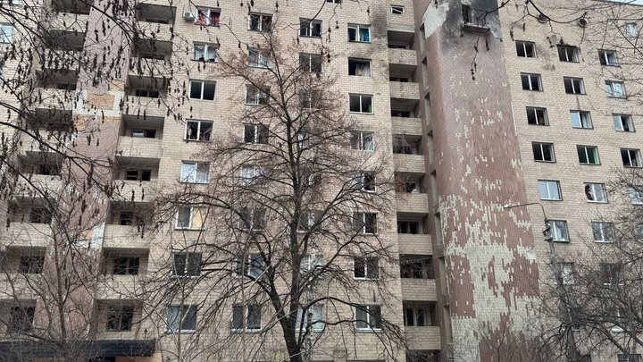 Гуртожиток Київського авіаційного інституту зазнав ушкоджень під час атаки РФ