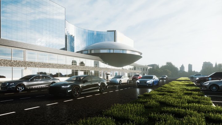 Як зараз виглядає "Летюча тарілка" в Києві: в будівлі триває реставрація