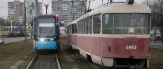 У Києві на маршруті трамвай влетів у трамвай: що відомо