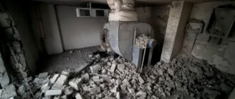 У Києві уламки БпЛА впали на житловий будинок