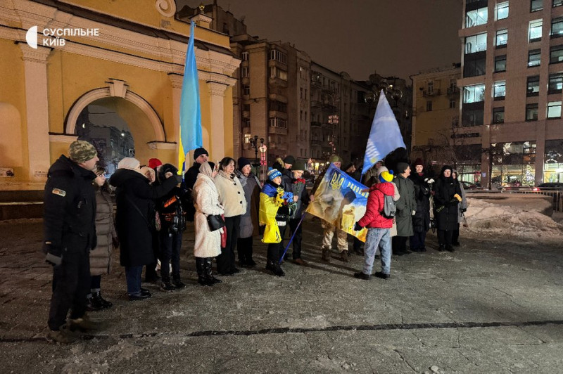 На Майдані Незалежності пройшла хода в памʼять про перших загиблих з Небесної Сотні