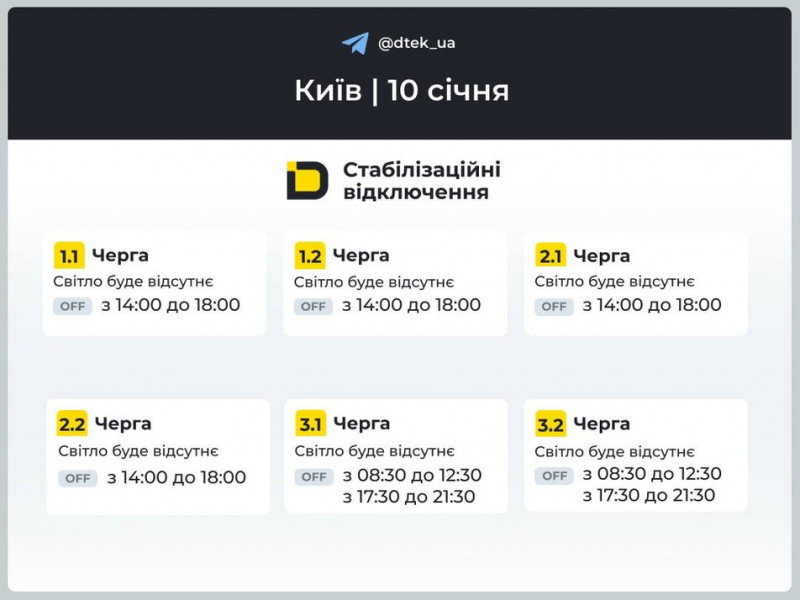 У Києві та області застосовували екстрені відключення світла. Де зараз діють графіки