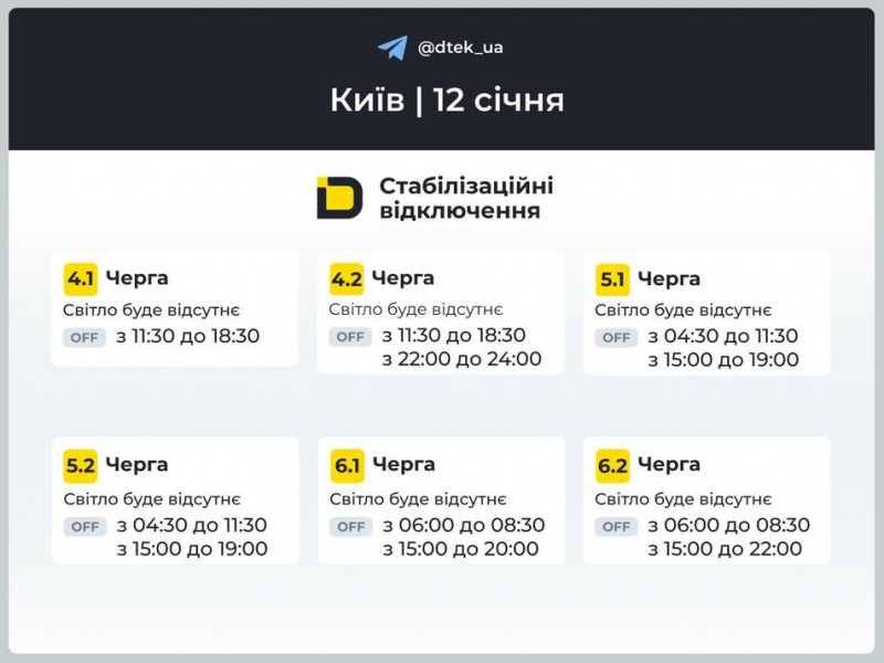 Екстрені відключення і графіки: як вимикають світло у Києві та області