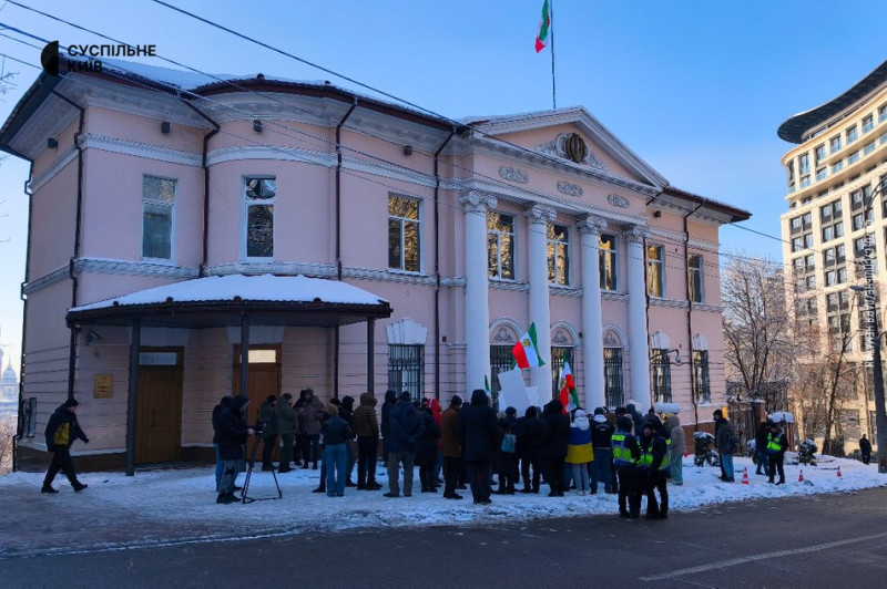 Біля посольства Ірану в Києві відбувся мітинг на підтримку антиурядових іранських протестів