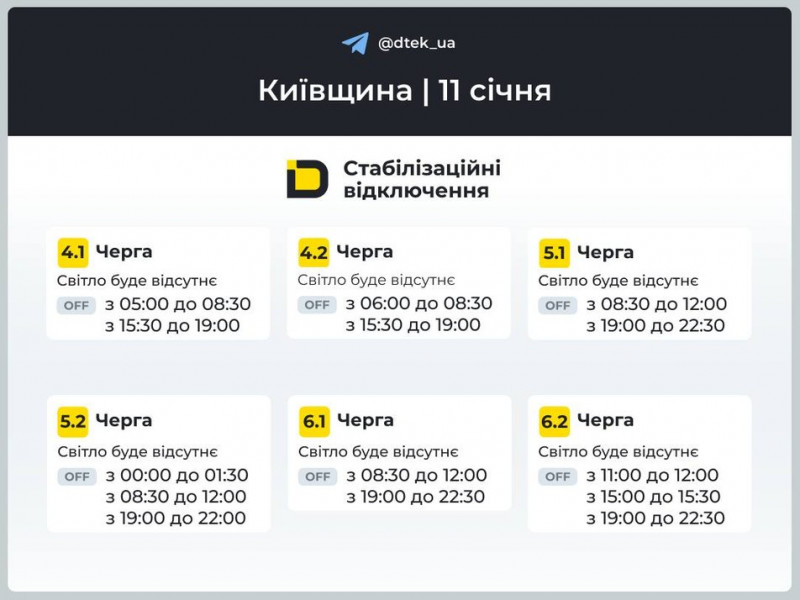 Енергетики розповіли, як вимикатимуть світло у Києві та регіоні