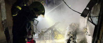 Обстріл медичного закладу в Києві: показали перші хвилини після удару (відео)