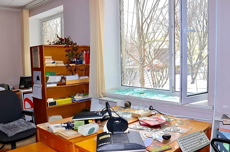 Атака по Києву пошкодила приміщення Національної бібліотеки для дітей