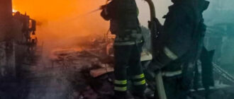 У Києві горить багатоповерхівка внаслідок атаки РФ