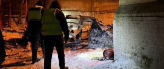 Підірвали авто неподалік від однієї з будівель СБУ в Києві: правоохоронці затримали двох чоловіків