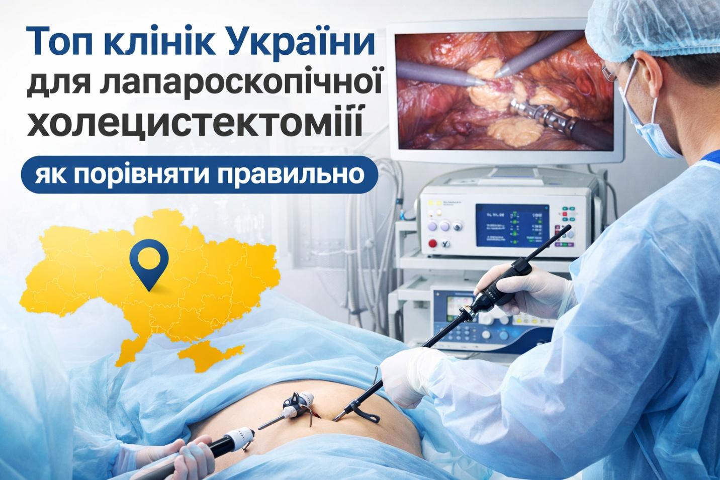 Топ клінік України для лапароскопічної холецистектомії: як порівняти правильно