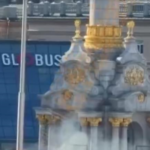 У центрі Києва впали уламки "шахеда"