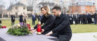 Четверта річниця деокупації Бучі: президент та іноземні гості вшанували пам’ять убитих РФ українців