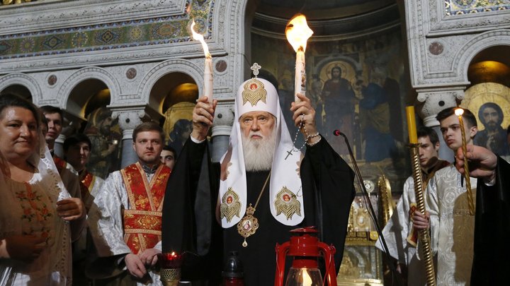 Другий день церемонії: у Михайлівському соборі Києва люди прощаються із почесним патріархом ПЦУ Філаретом