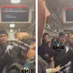"Ти воював?": у Києві в вагоні метро побилися пасажири (відео)