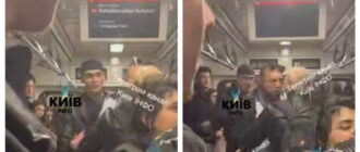 "Ти воював?": у Києві в вагоні метро побилися пасажири (відео)