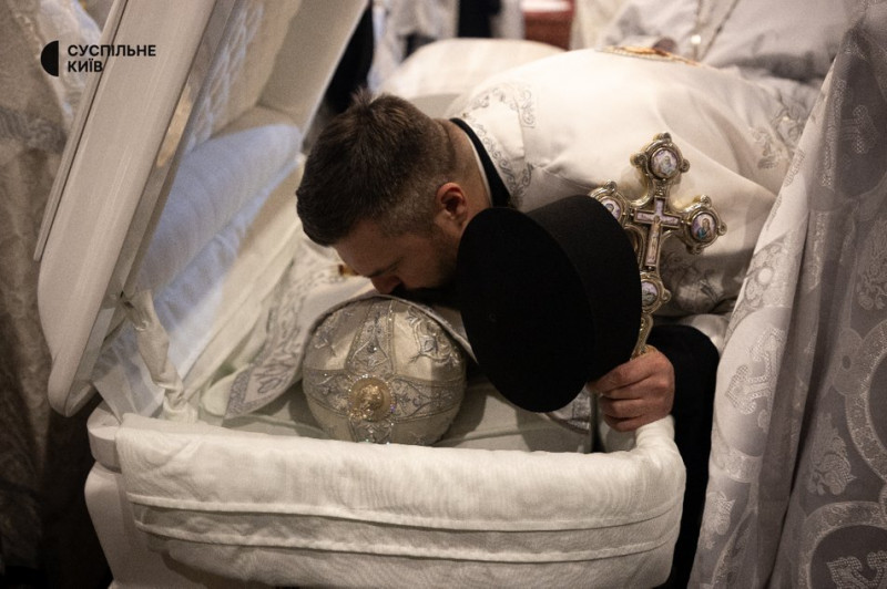 У Михайлівському соборі прощаються із Патріархом Православної церкви України Філаретом