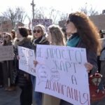 Марш жінок проходить в центрі Києва вперше після вторгнення РФ