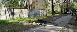"Дуже сильно, такий гарний вибух був": у Солом'янському районі уламки дрона впали на кладовище