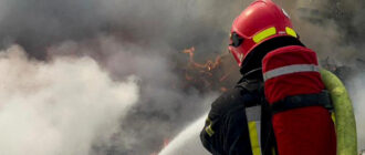 У Вишневому під Києвом "Шахед" ударив між дитсадком і школою: момент влучання потрапив на відео