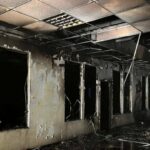 Дронова атака на Київ: горіла офісна будівля