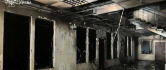 Дронова атака на Київ: горіла офісна будівля