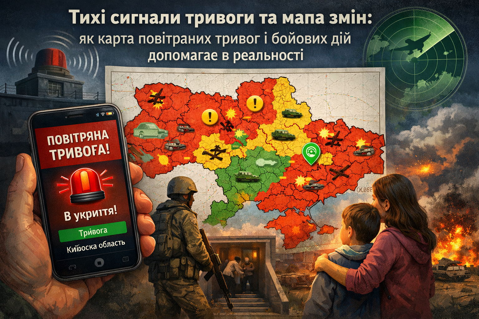 сигнали небезпеки та візуальна картина змін