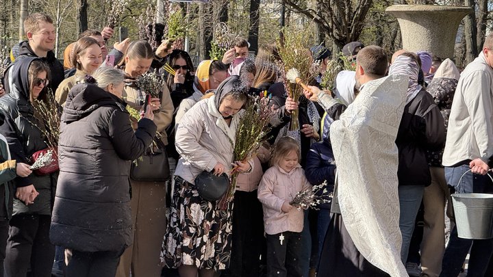 "Не я б'ю, верба б'є": як кияни відзначають Вербну неділю