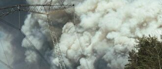Загоряння виникло внаслідок падіння двох БпЛА: у Зоні відчуження гасять пожежу