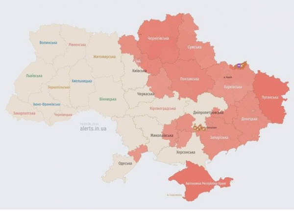 У Києві та низці областей повітряна тривога: що летить
У Києві та низці областей повітряна тривога: що летить