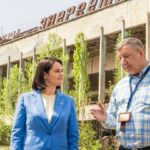Тихановська відвідала ЧАЕС та Прип'ять